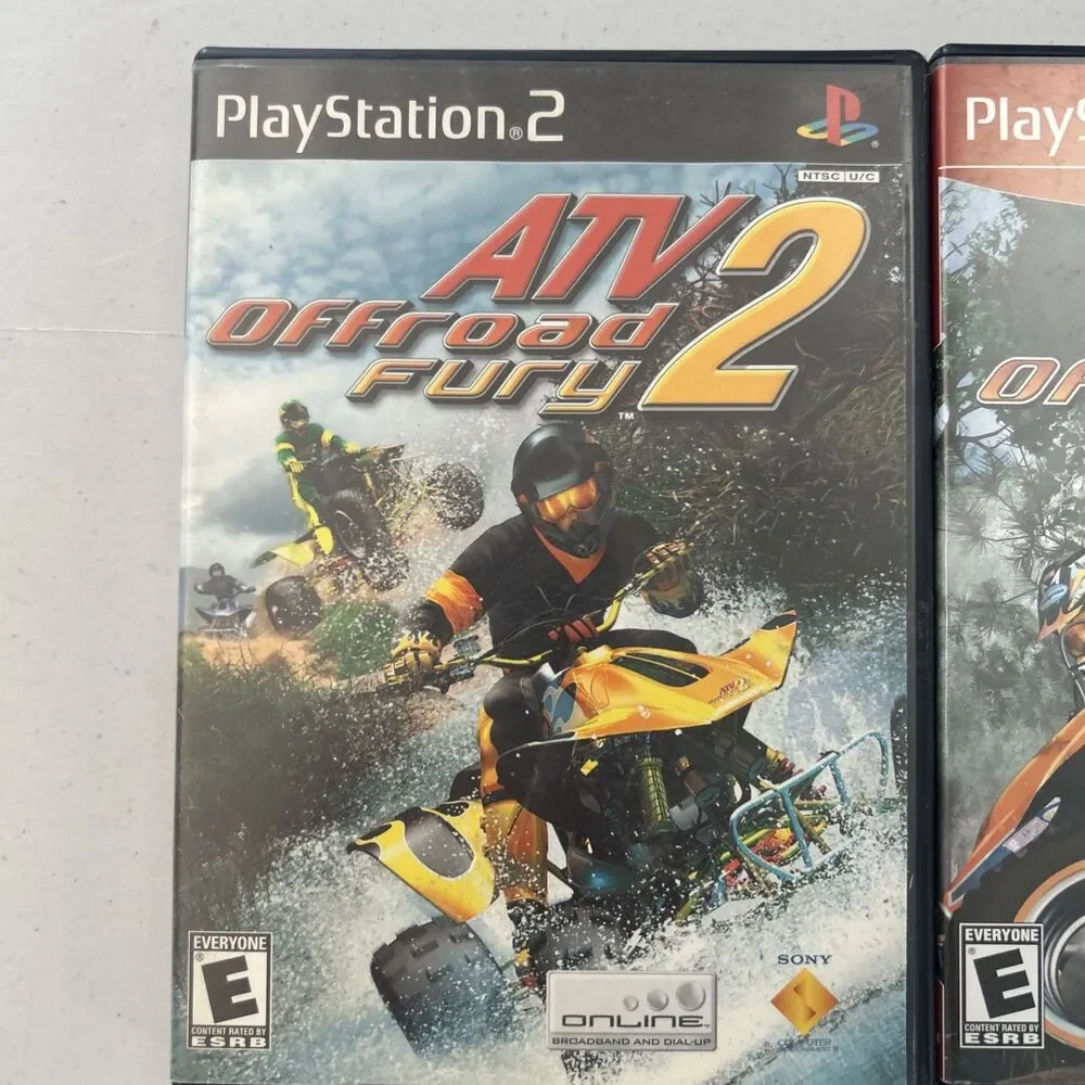 ATV Offroad Fury 2 & 3 PS2 Bundle Sony PlayStation 2 2004 CIB Complete Tested
